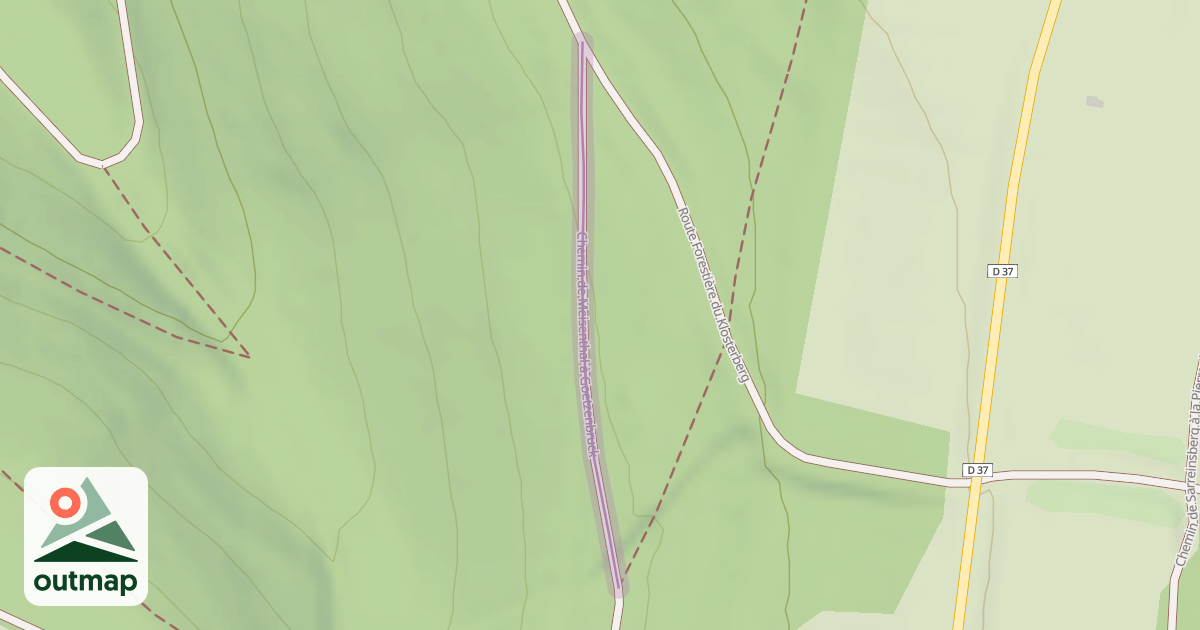 Map of Chemin de Meisenthal à Goetzenbruck