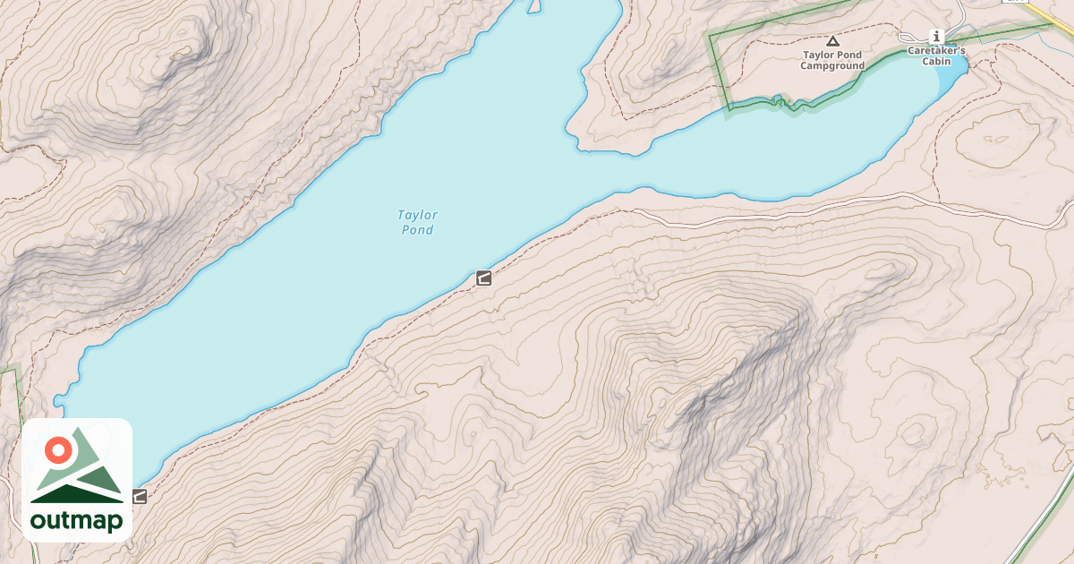 Map of Taylor Pond Loop