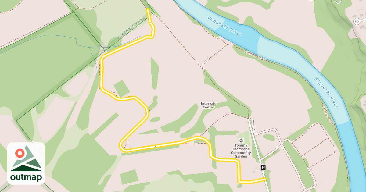Map of Yellow Trail