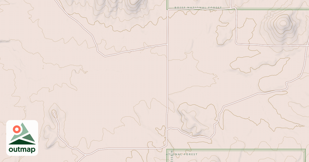 Map of MOORES FLAT
