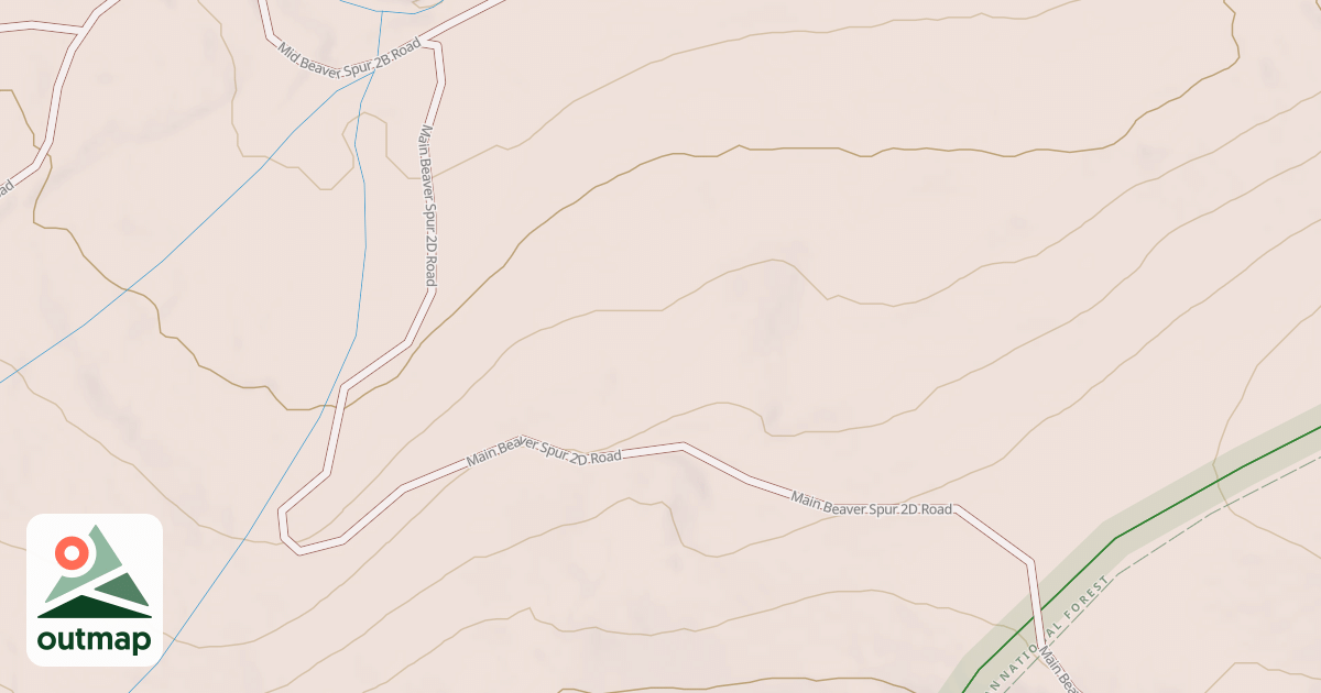 Map of MAIN BEAVER SPUR 2D