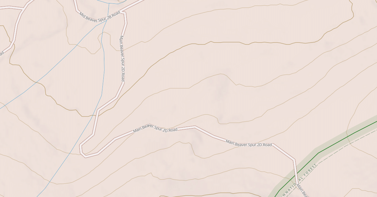 Map preview of MAIN BEAVER SPUR 2D