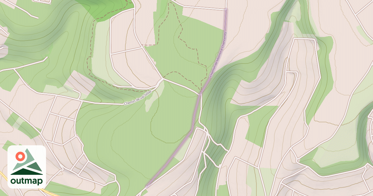 Map of Chemin de Morres a Chancenay