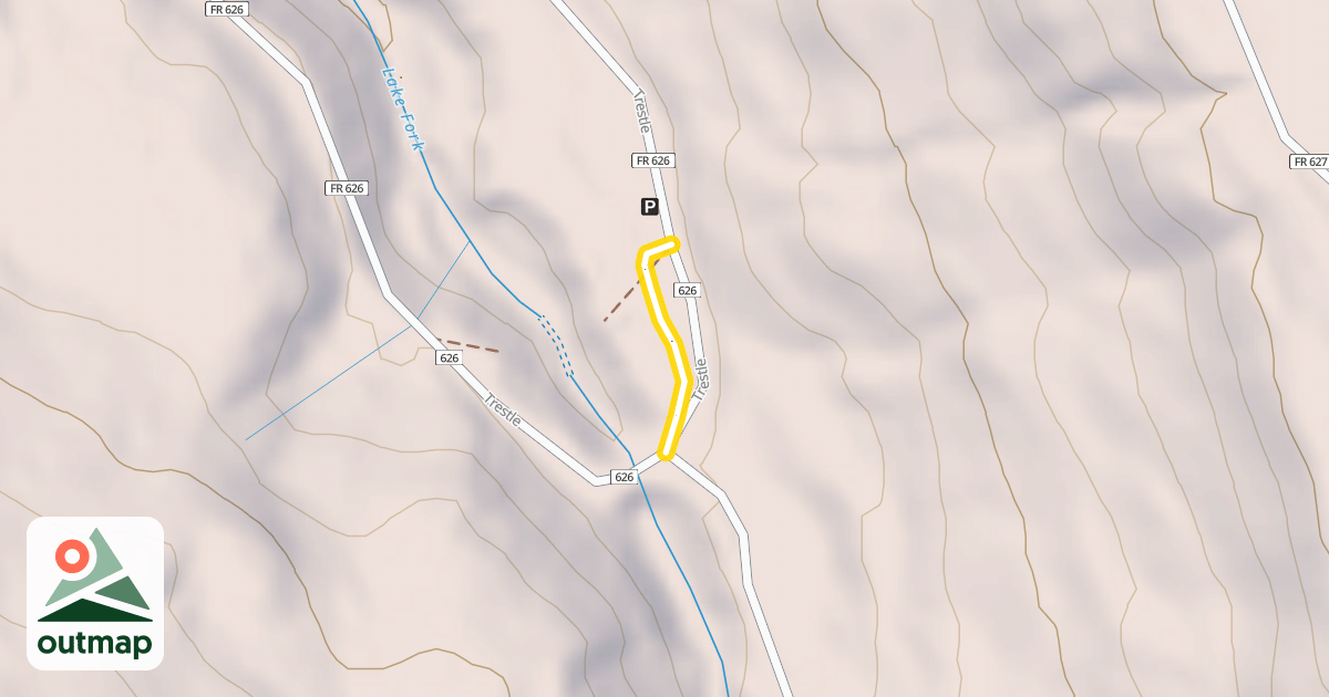 Map of Trout RR Grade
