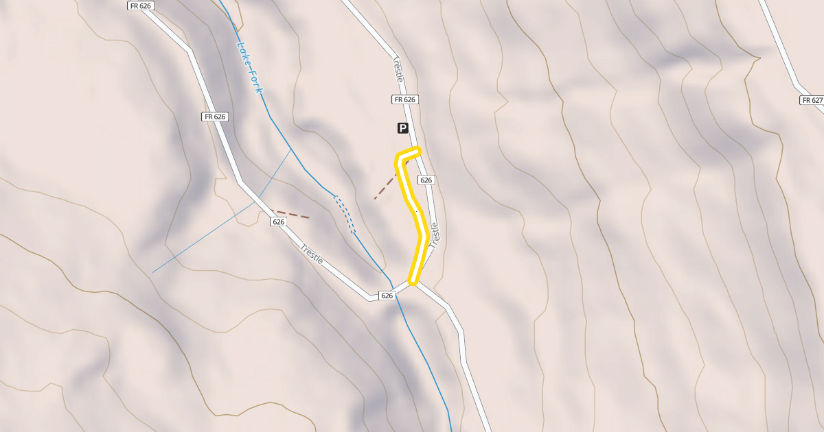 Map preview of Trout RR Grade