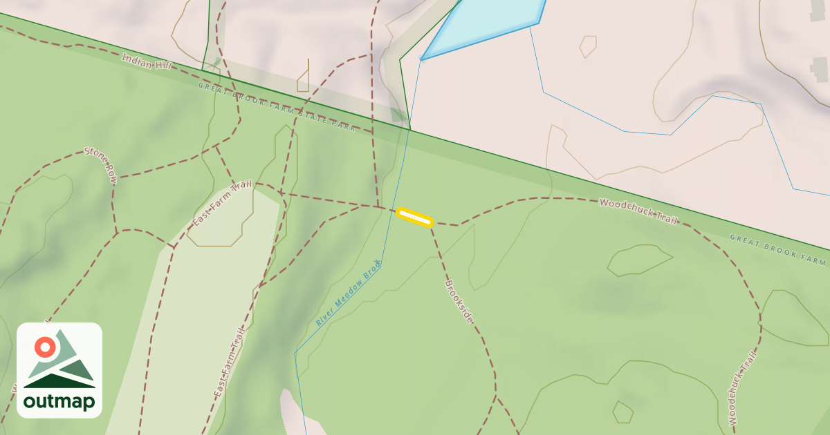 Map of Woodchuck Trail