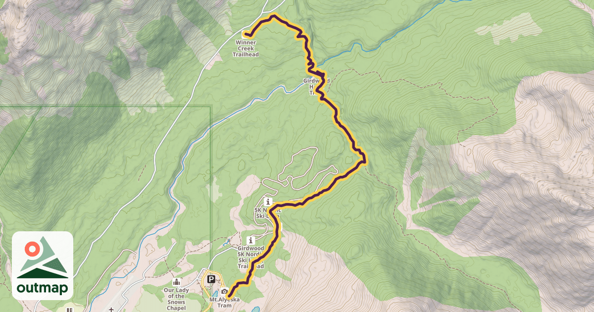 Map of Winner Creek Trail