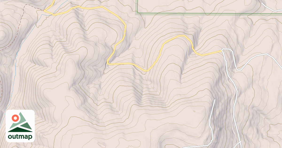Map of Tin Trough-Tony Vey Snowmobile