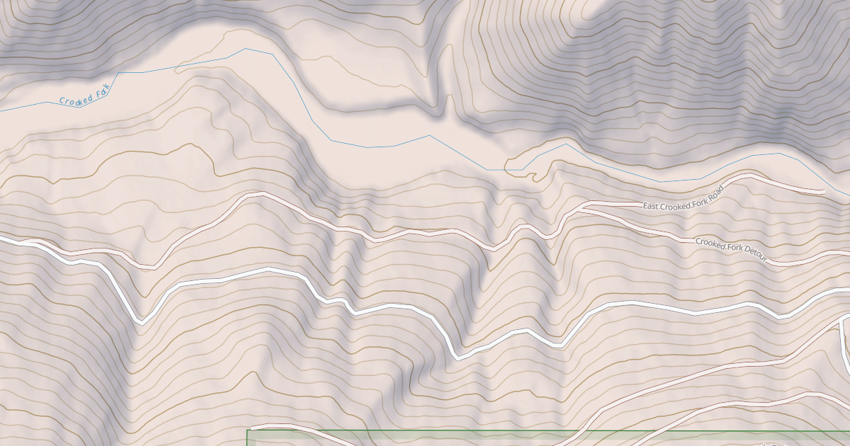 Map preview of EAST CROOKED FORK