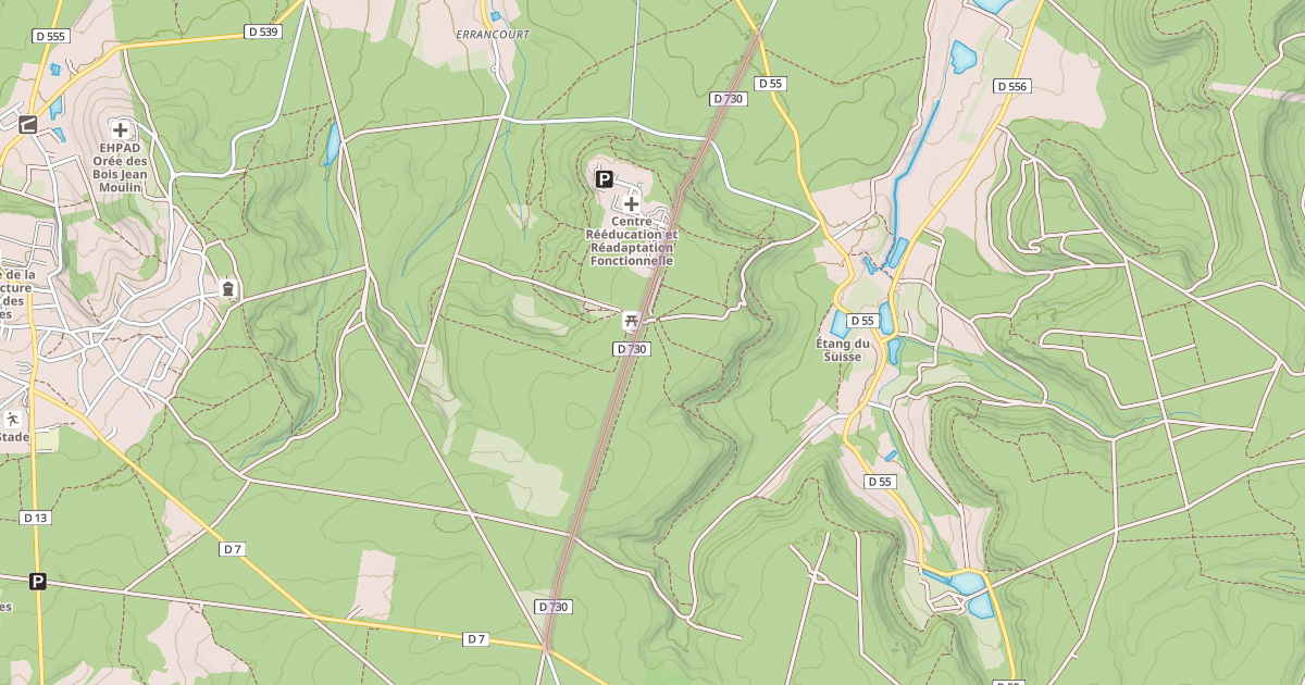Map preview of Route Forestière du Mont Tortu