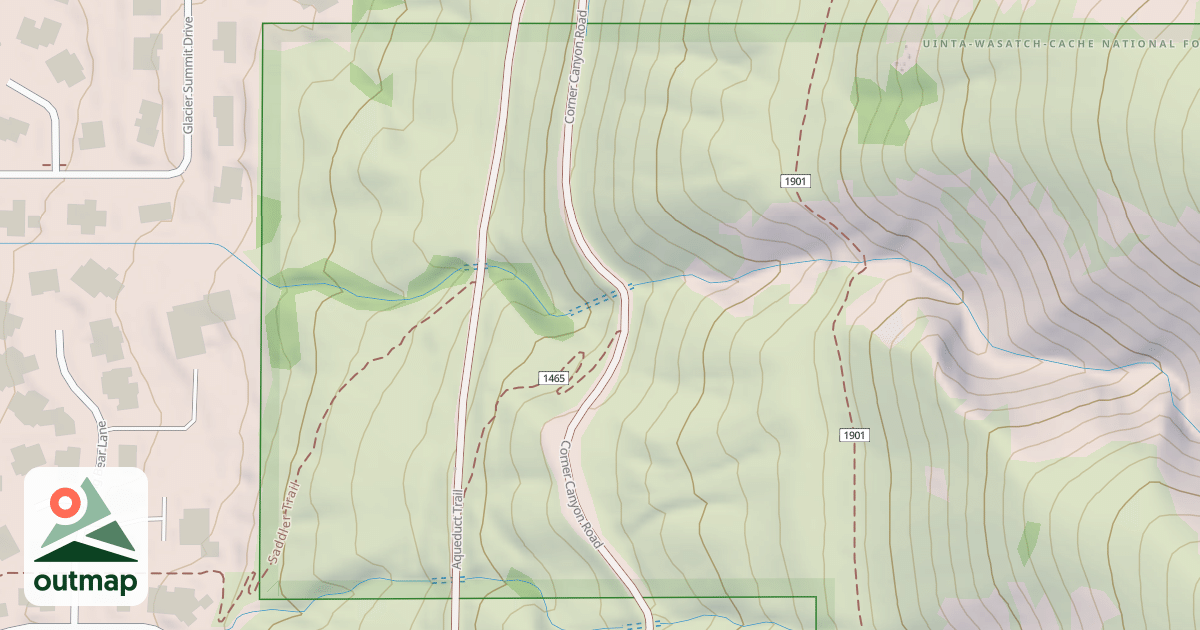 Map of CORNER CANYON
