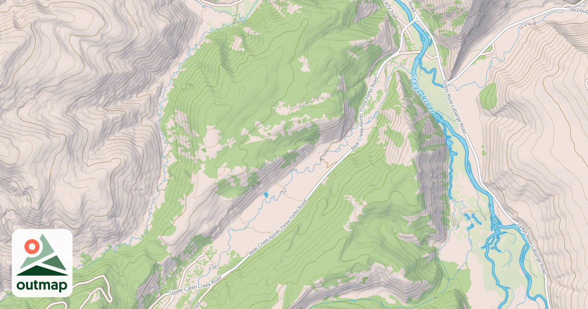 Map of BEAR CR ACCESS ATV