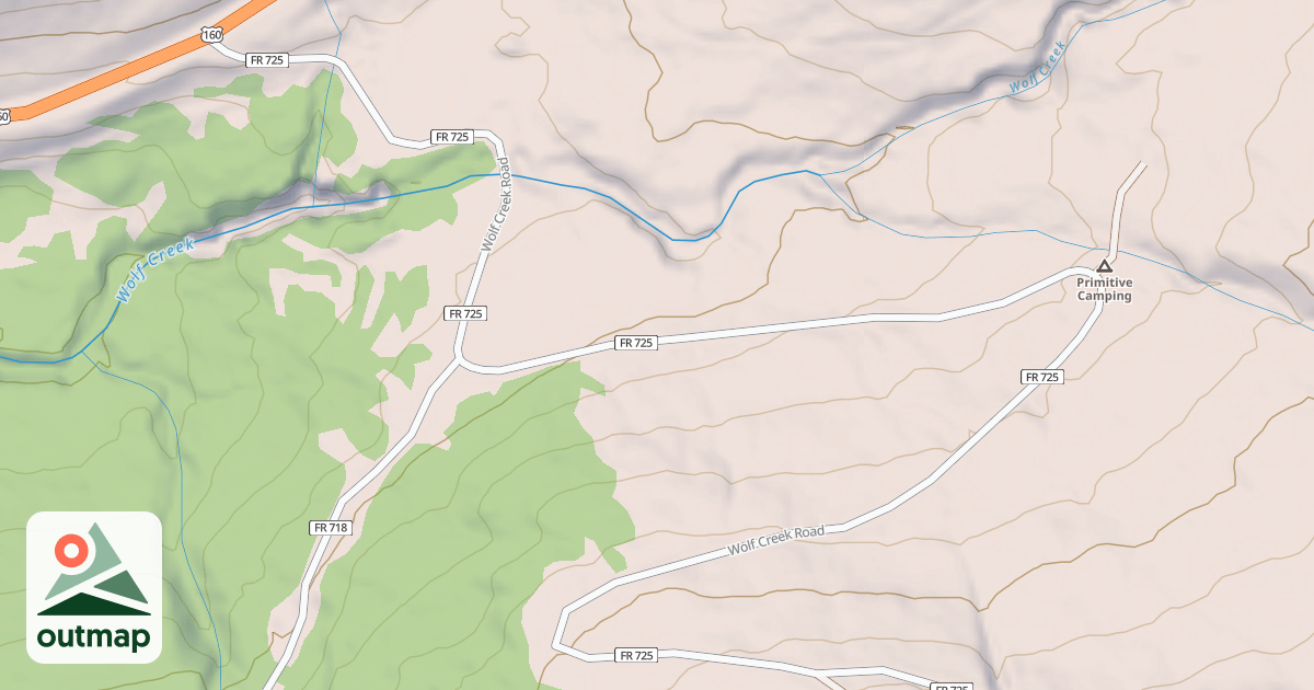 Map of WOLF CRK
