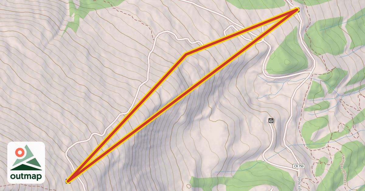 Map of Horseshoe Bowl T-Bar
