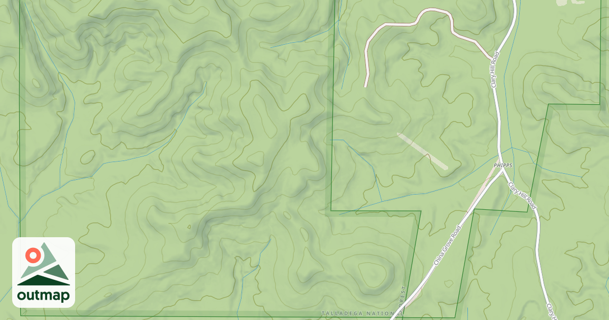 Map of CHINA GROVE SPUR
