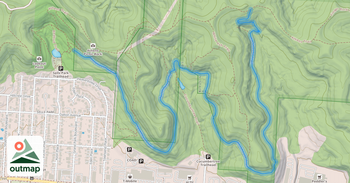 Map of Rockhouse Trail