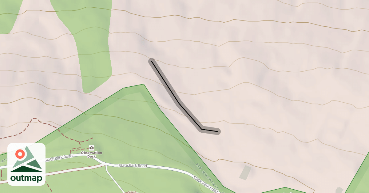 Map of Hawks Ridge