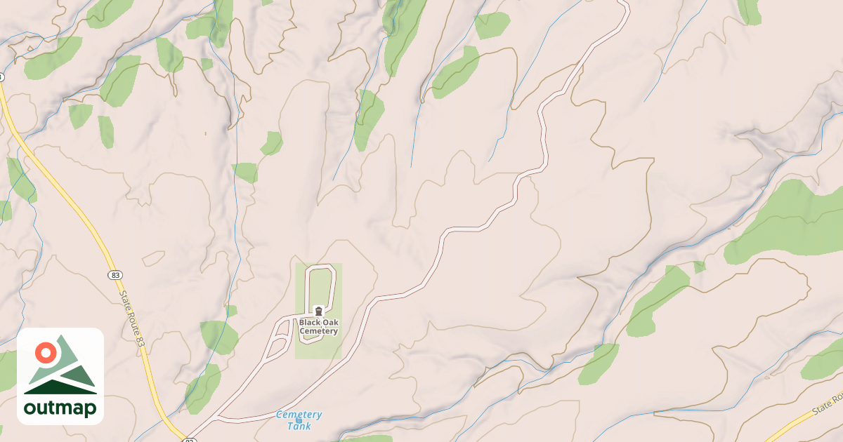 Map of BLACK OAK RIDGE