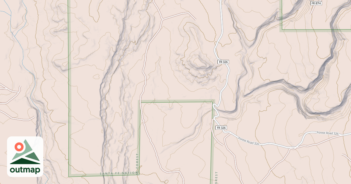 Map of USFS Motor Vehicle Use Map Roads {E6527E5B-4B20-4191-9C02-E5433BDE44D5}