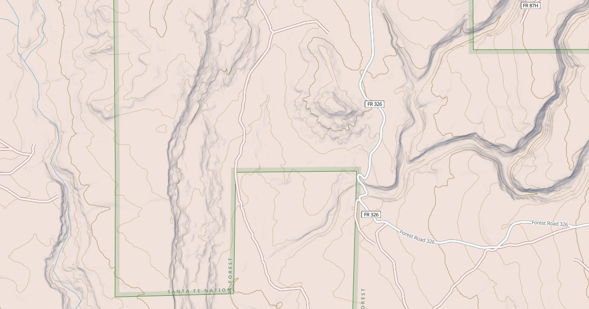 Map preview of USFS Motor Vehicle Use Map Roads {E6527E5B-4B20-4191-9C02-E5433BDE44D5}