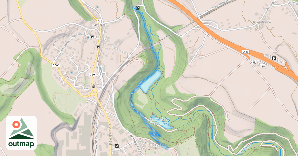 Map of Chemin du Pont du Boeuf