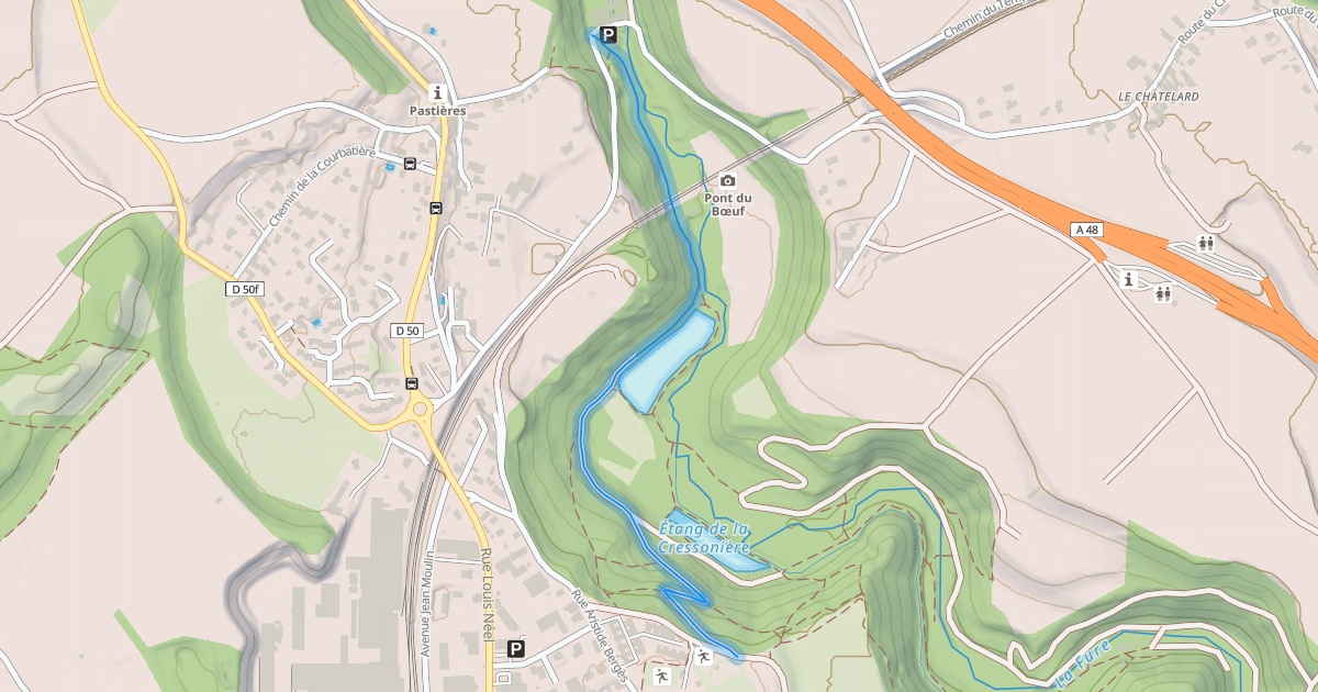 Map preview of Chemin du Pont du Boeuf