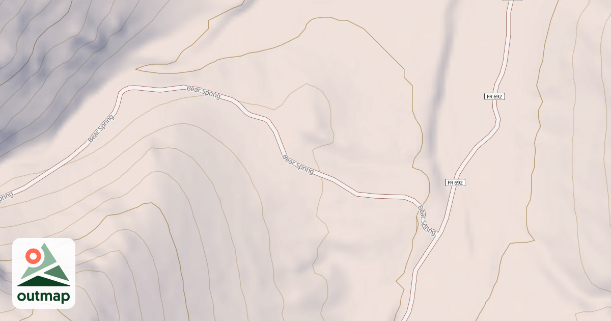 Map of BEAR SPRING