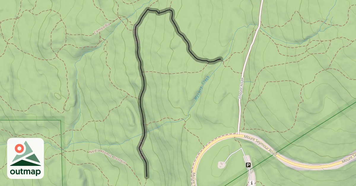 Map of Cabin Trail