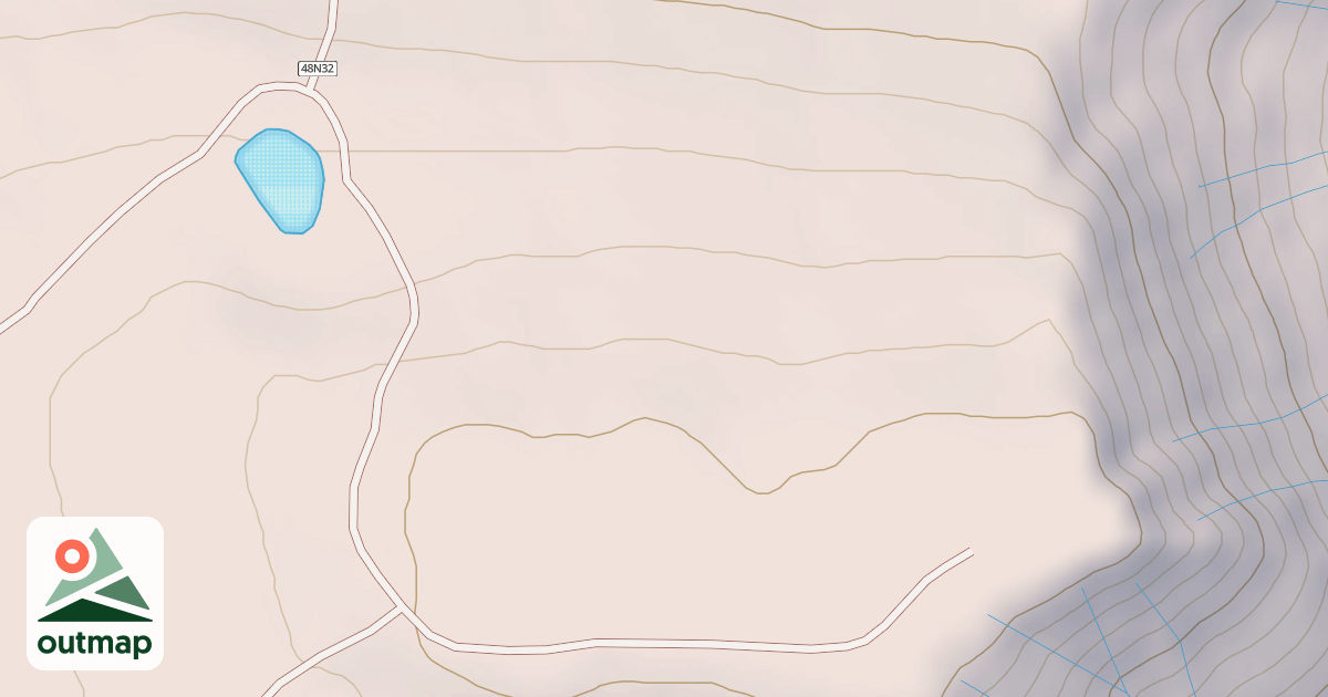 Map of BIDWELL MTN SPUR