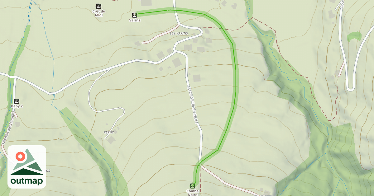 Map of Combe Noire