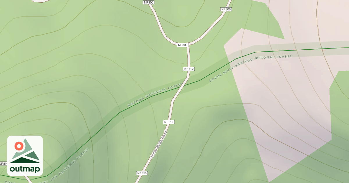 Map of BUTLER BUTTE