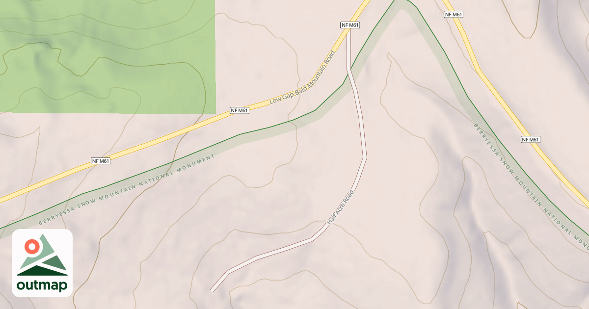 Map of HALF ACRE