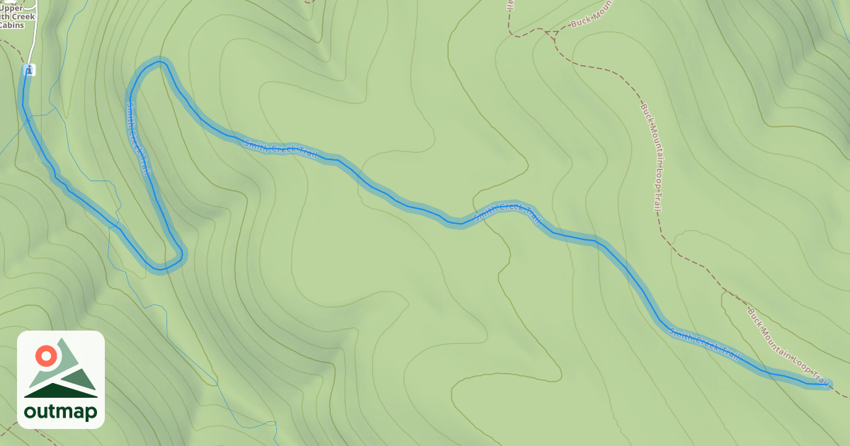 Map of Smith Creek Trail