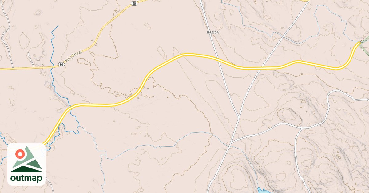 Map of Down East Sunrise Trail