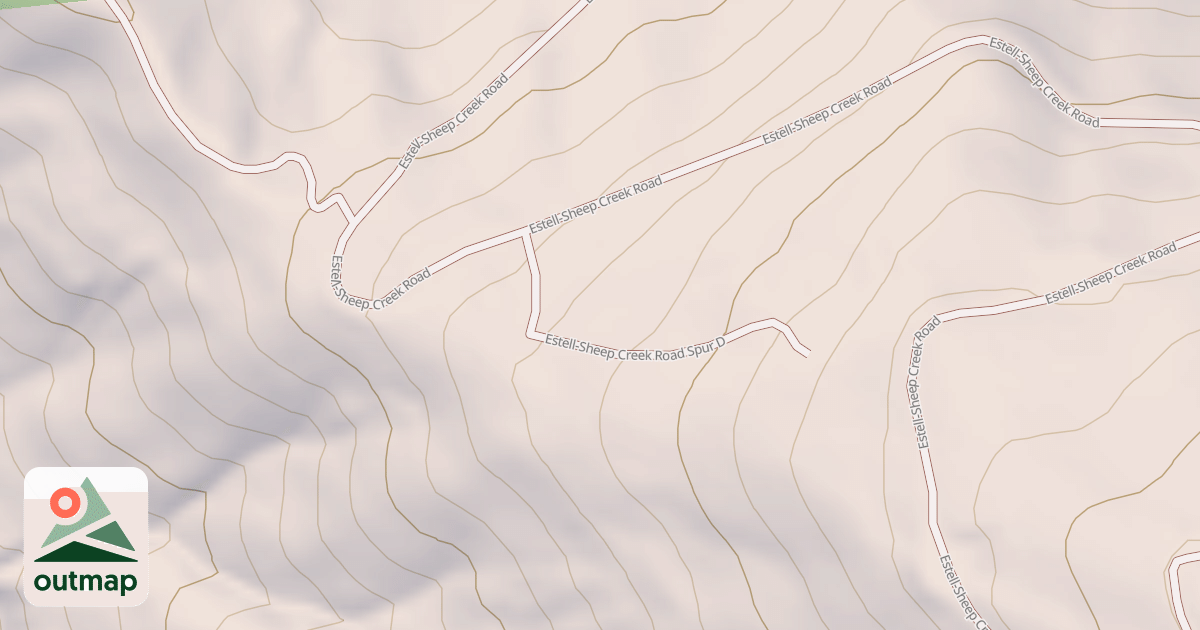 Map of ESTELL-SHEEP CREEK SPUR D