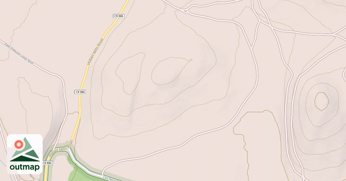 Map of Borrow Pit 2 Ohv