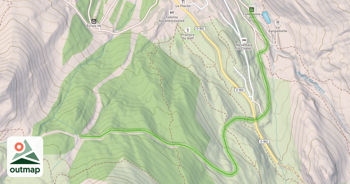 Map of Faisandière