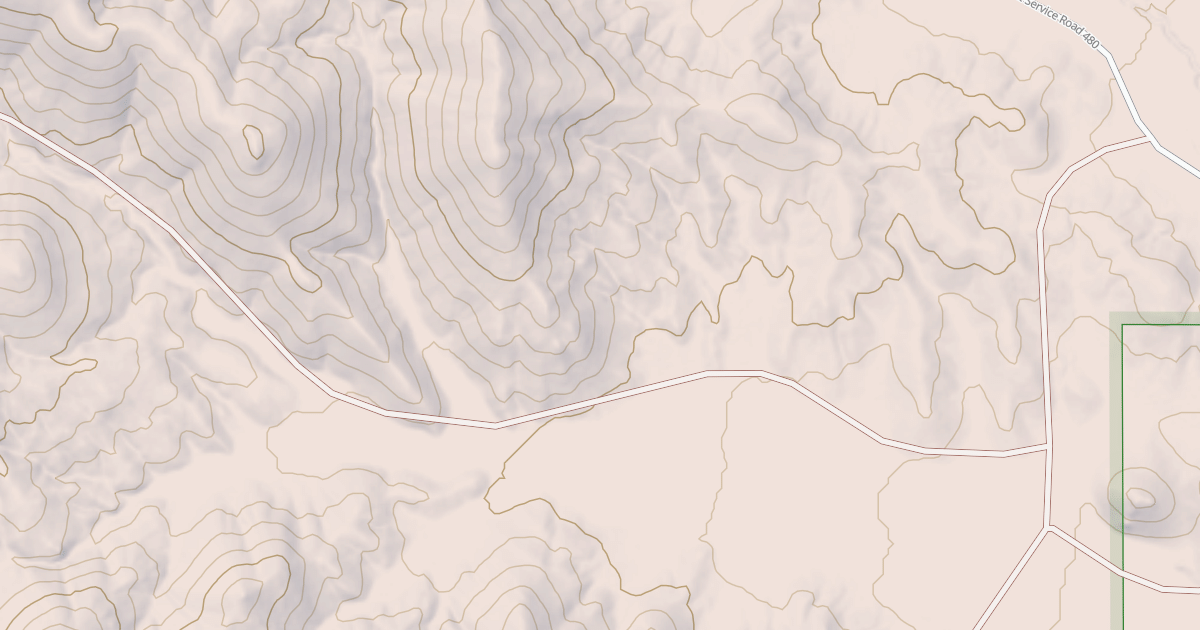 Map preview of USFS National Forest System Roads {0BAA7A64-17C8-46E5-8E63-1DC8192B5A5C}