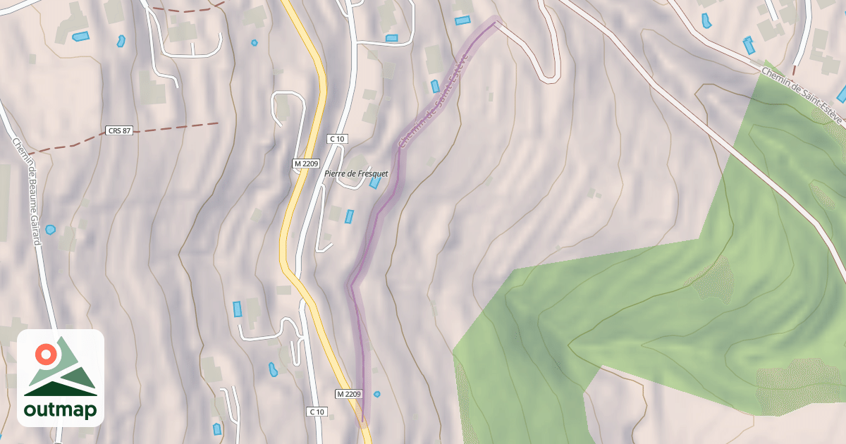 Map of Chemin de Saint-Estève