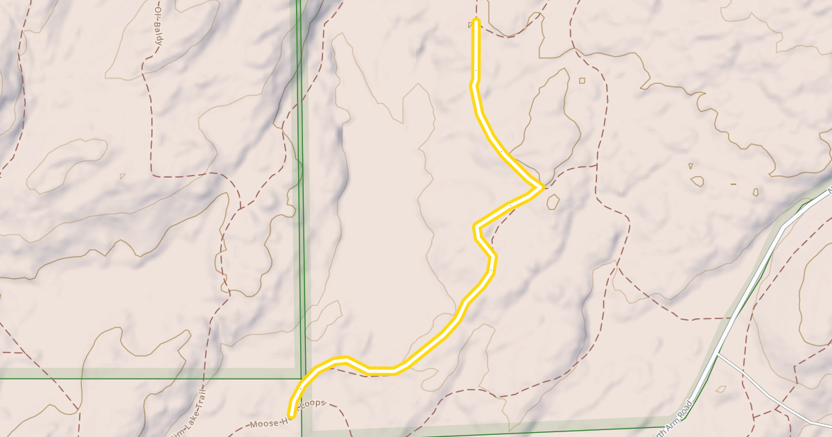Map preview of Moose Horn Loops
