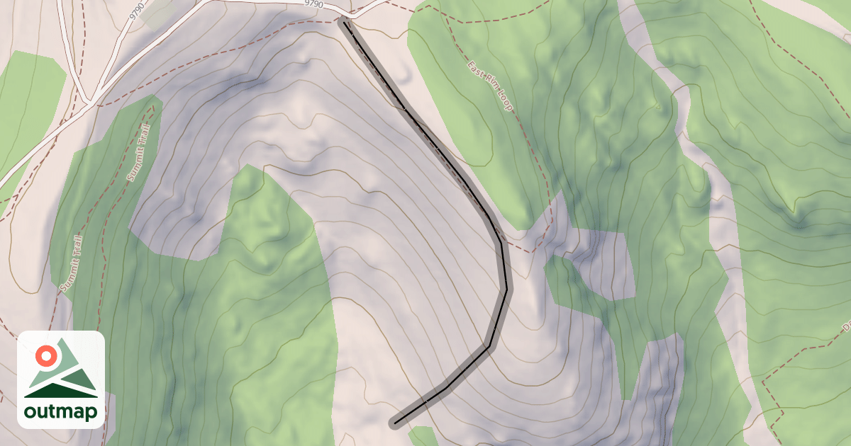 Map of East Rim Face