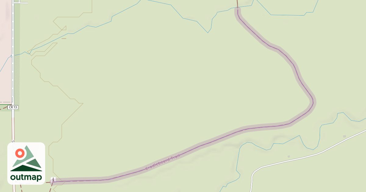 Map of Cradleboard Trail