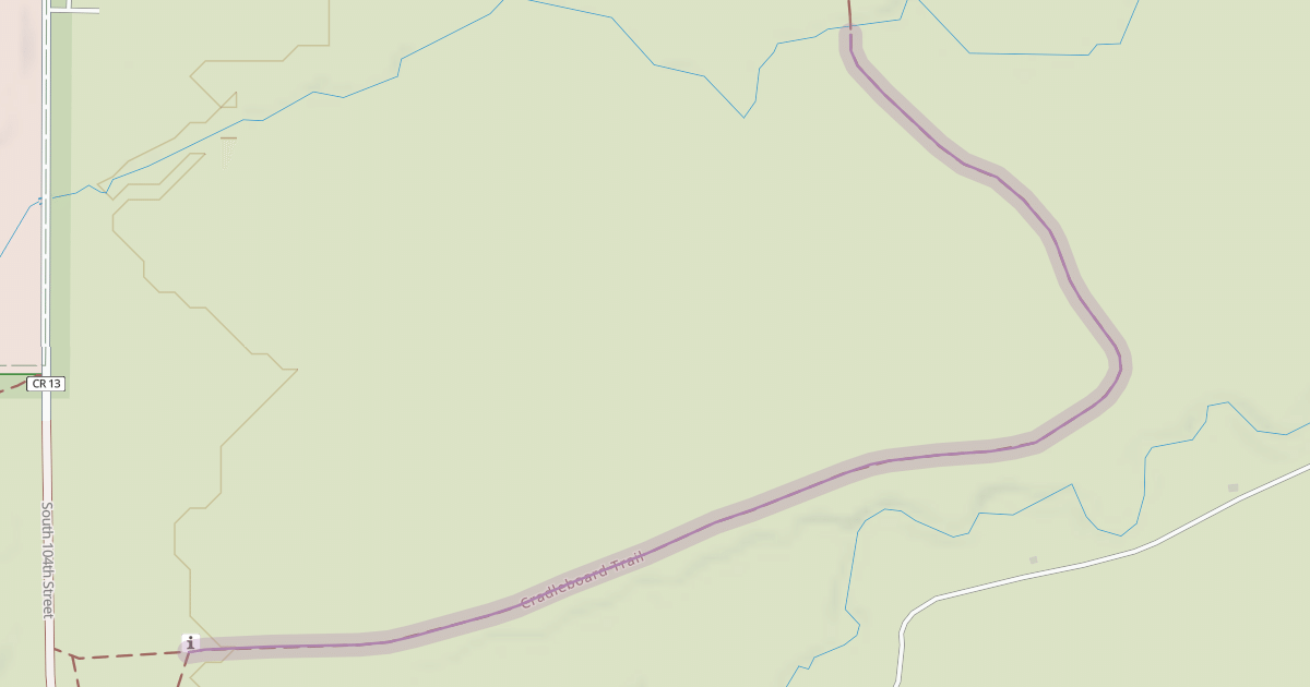 Map preview of Cradleboard Trail