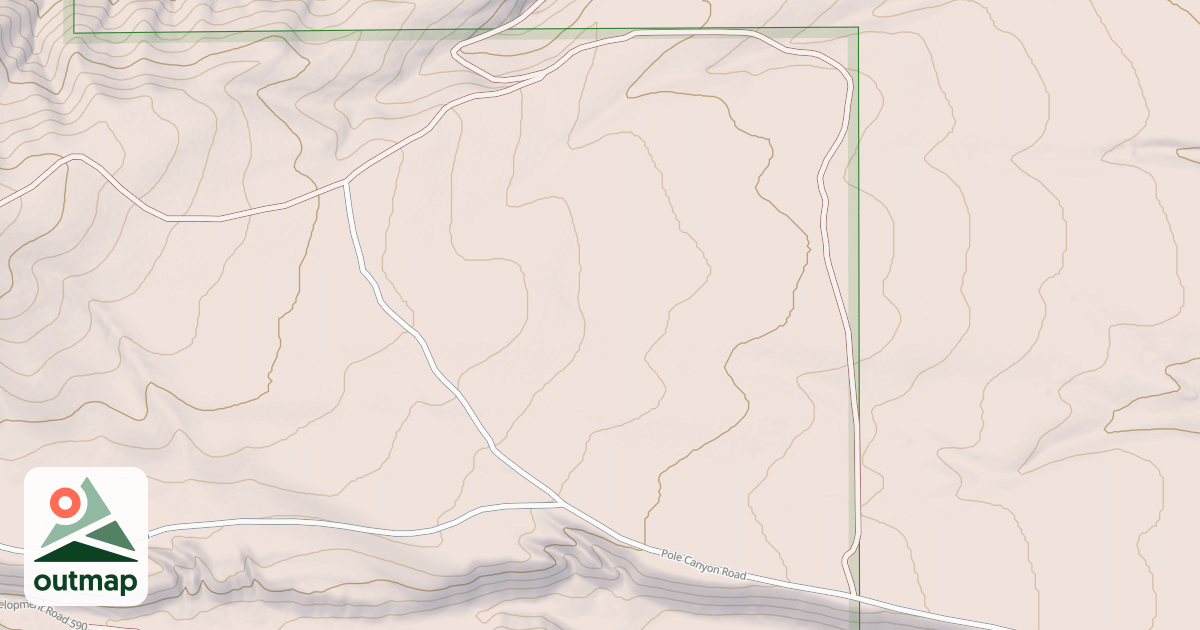 Map of POLE CANYON SPUR A