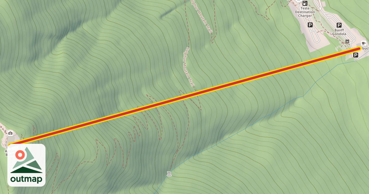 Map of Banff Gondola