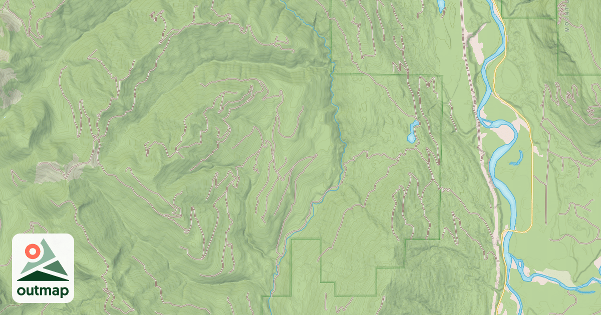 Map of NORTH FORK STILLY