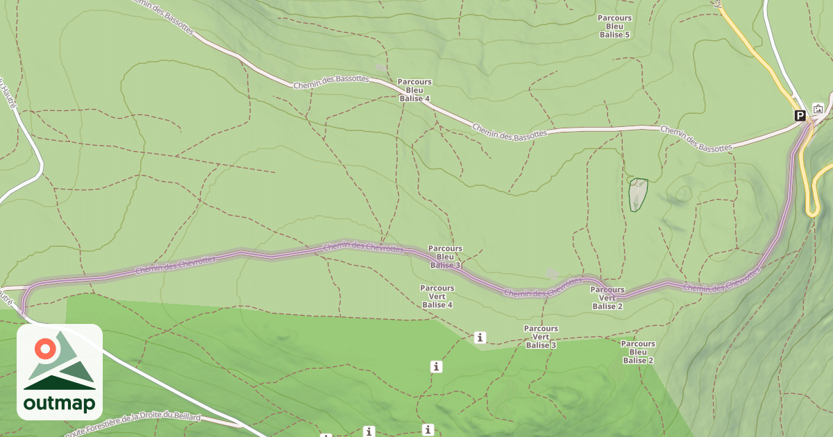 Map of Chemin des Chevrottes