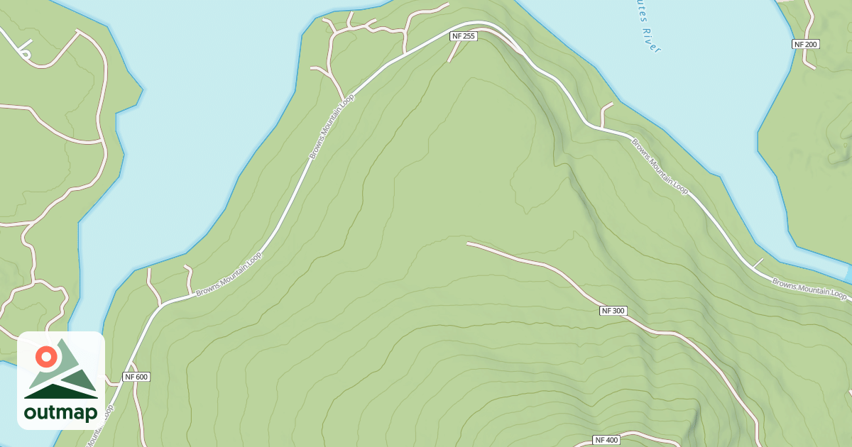 Map of BROWNS MTN LOOP