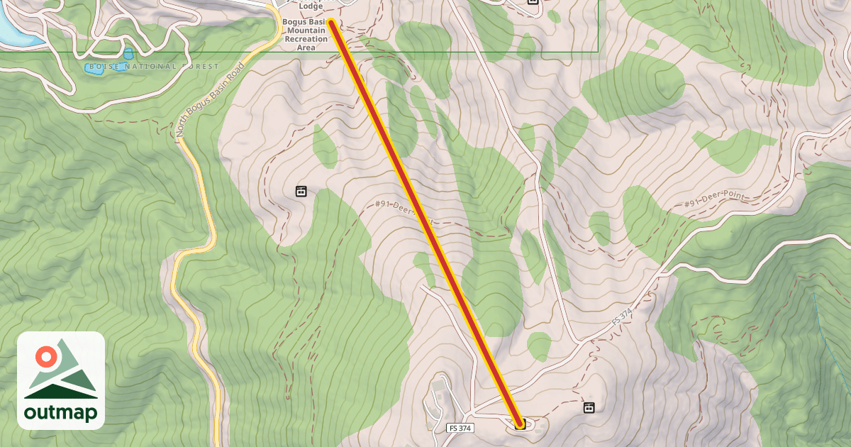 Map of Deer Point Express #1