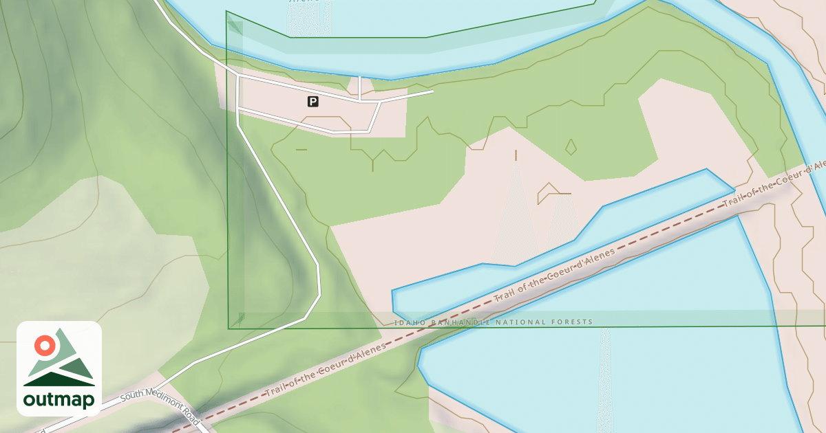Map of MEDIMONT BEND